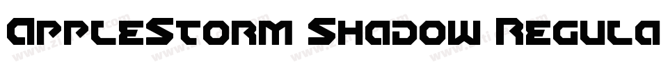 AppleStorm Shadow Regular字体转换